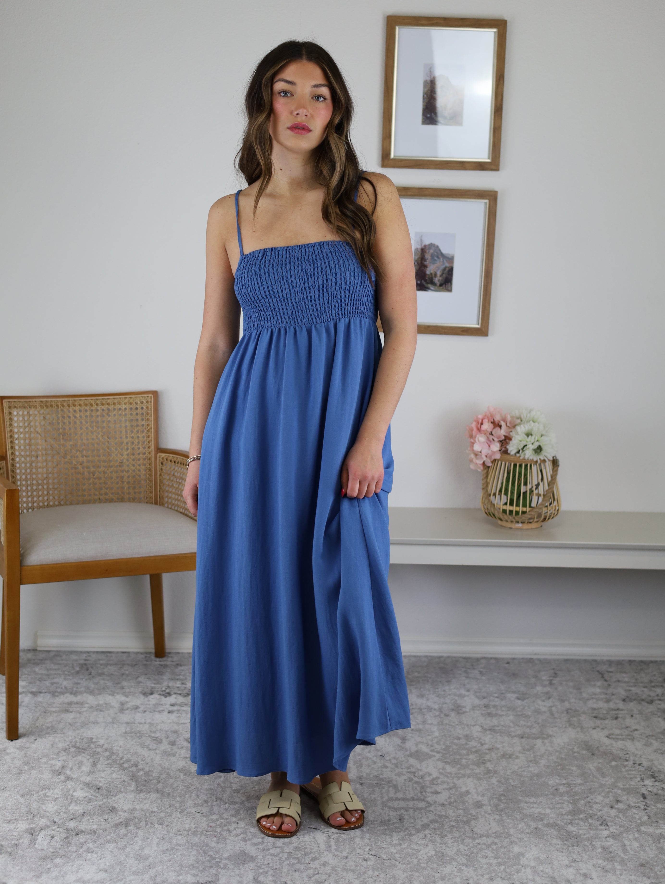 Z Supply Beachside Midi Dress - Riviera / M Z Supply Beachside Midi Dress - Riviera / M
