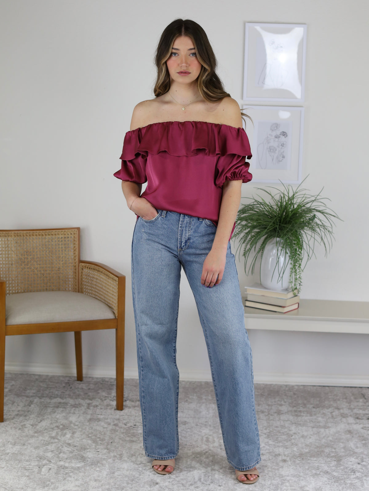 Relaxed Non-Stretch Straight Denim