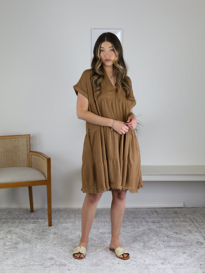 Willow Washed Linen Dress