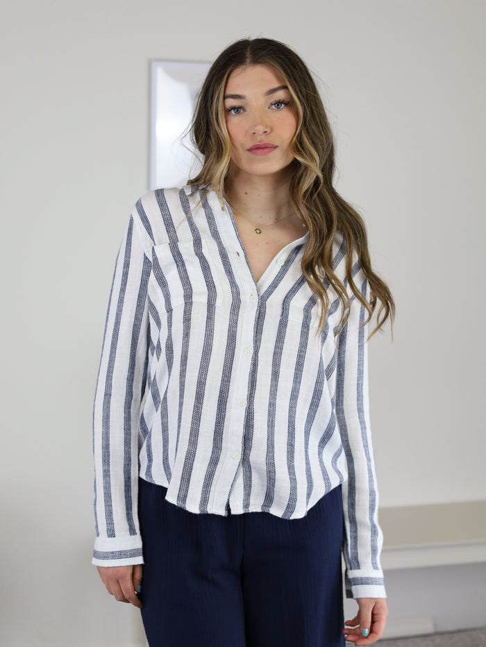 Cleo Striped Button Down