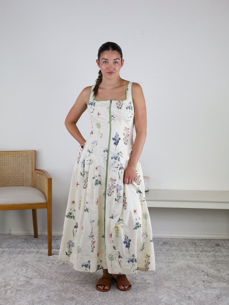Dottie Cotton Floral Maxi Dress