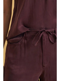 Lightweight wide leg Vernon Air Washed Pant, available in chocolate and slate at Glitz Fine Clothing