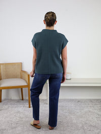 Ingrid High Rise Slim Palazzo w/Scissor Cut Hem