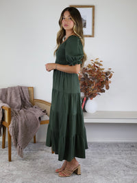 Fame Smocked Midi Dress