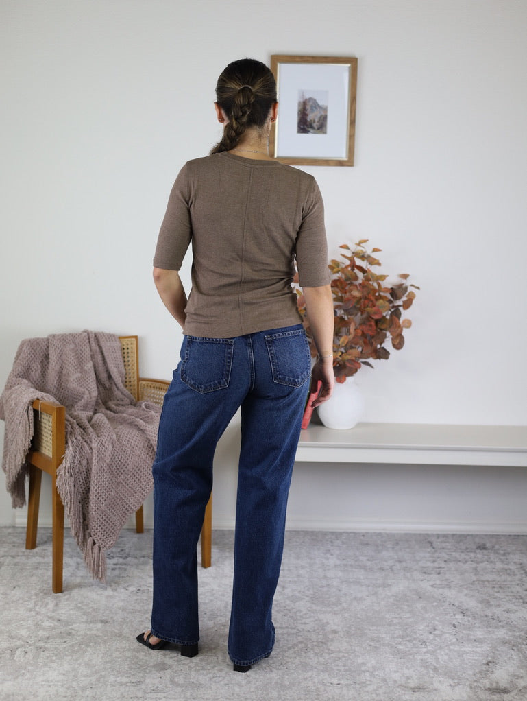 Crew Short Sleeve Basic Top