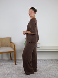 Francis Ribbed Lounge Set, back view