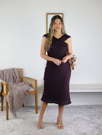 Bobbi Drape Back Midi Dress