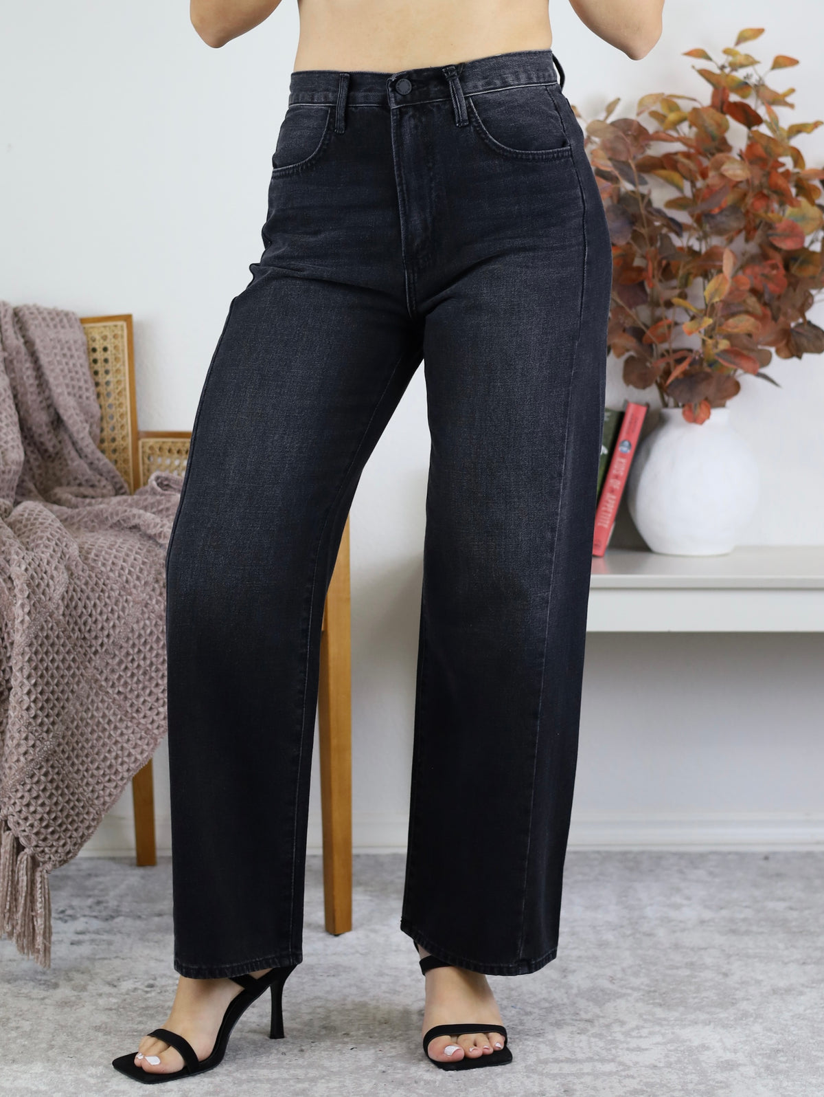 Ramon Denim Barrel Jean Twist - Washed Black