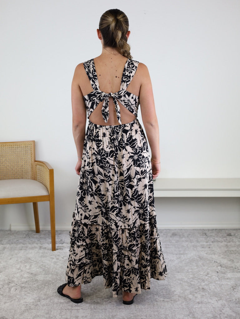 Nicole V-Neck Maxi Dress