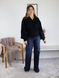 Ensley Sweater Bomber Jacket