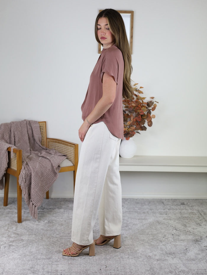 Debbie Drop Shoulder Blouse