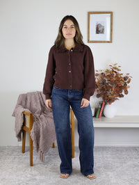 Lucinda Ruffle Collar Cardigan