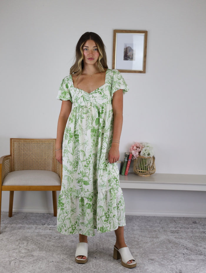 Samantha Floral print Midi Dress - Final Sale