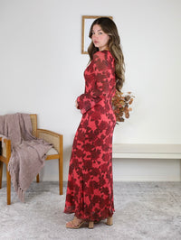 Holland Floral Bell Sleeve Maxi Dress