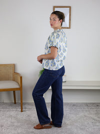 Jules Floral Print Cotton Blouse