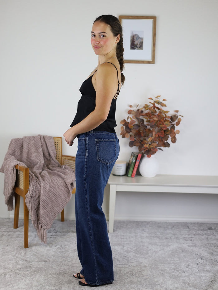 Polly Jacquard Satin Cami Top