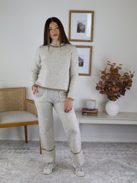 Addie Color Contrast Detail Knitted Pants