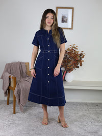 Dani Denim Delight Midi Dress