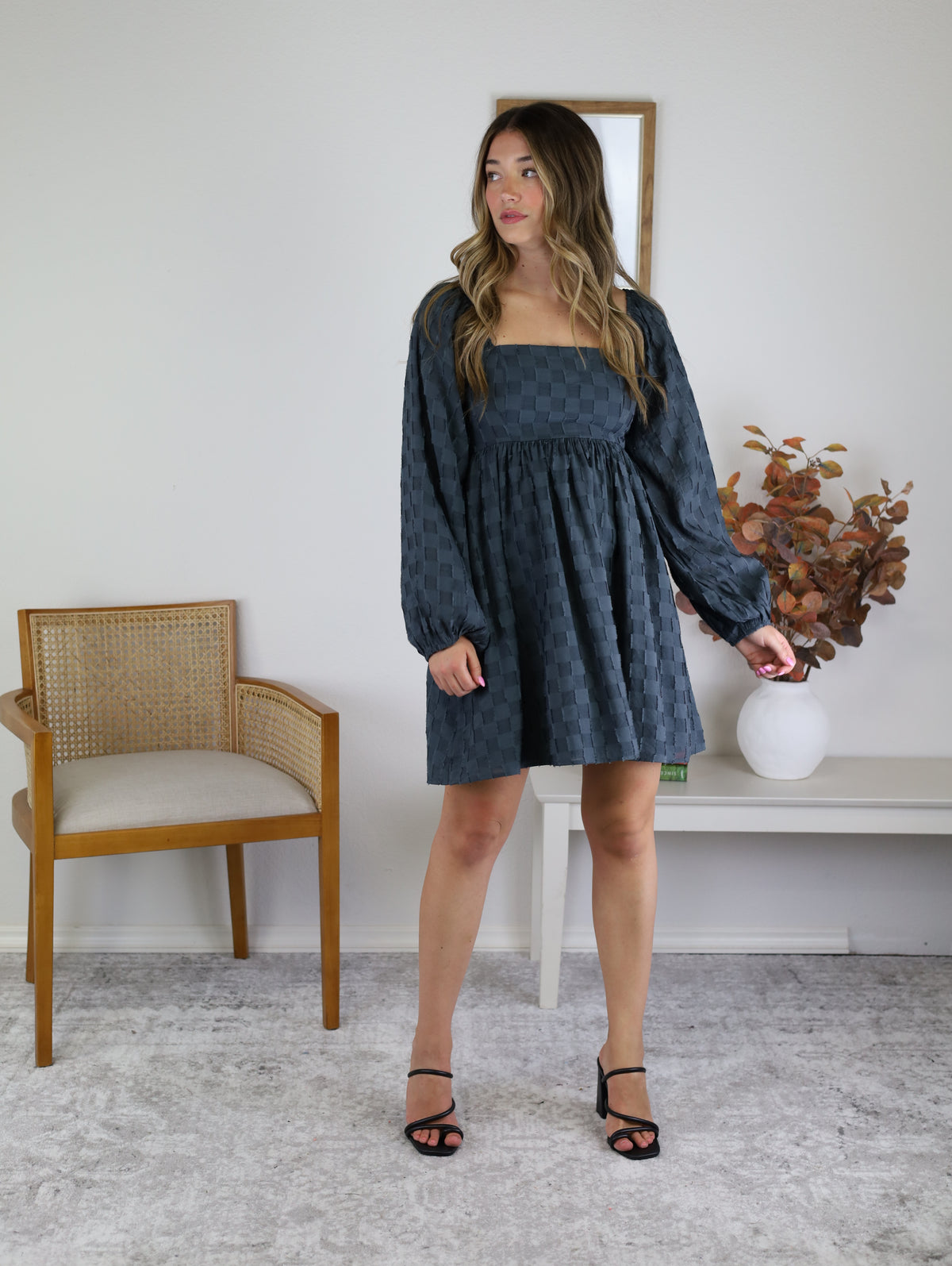 Jersey Textured Mini Dress