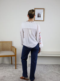 Rita Vintage Embroidered Blouse