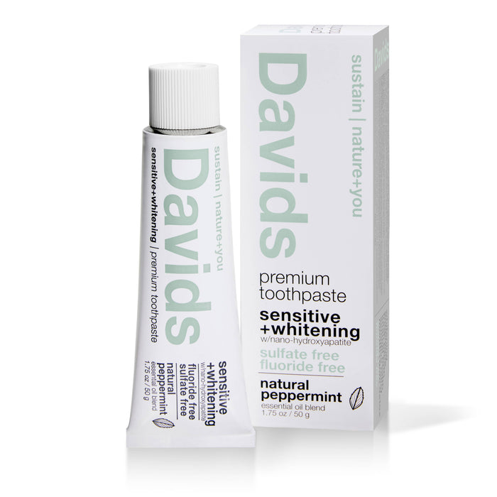 Davids Natural Toothpaste - Davids Travel Size remium toothpaste / sensitive+whitening