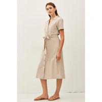 Ensley Striped Midi Dress