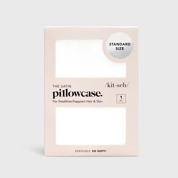 KITSCH Satin Pillowcase - Ivory