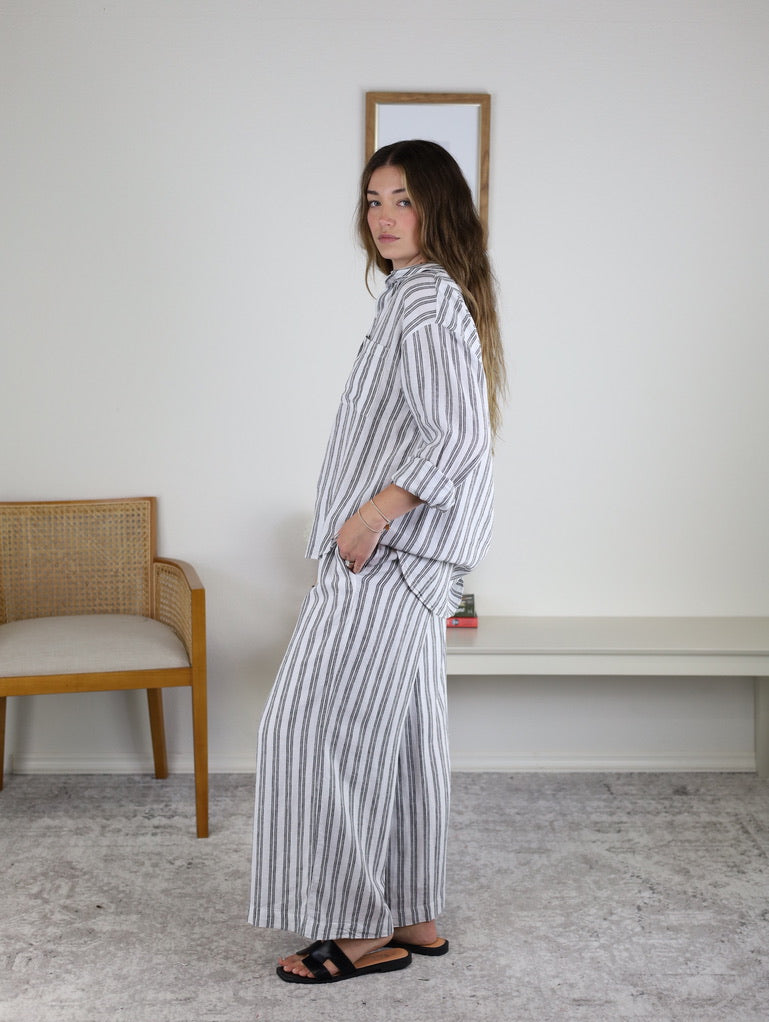 Z Supply - The Perfect Striped Pant - White