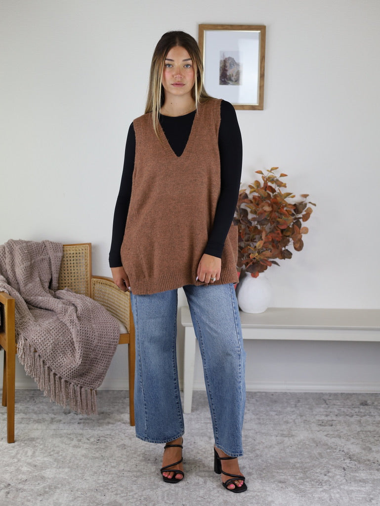 Stagecoach Oversized Sweater Vest - Final Sale