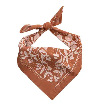 Terra bandana styled as a hair scarf
