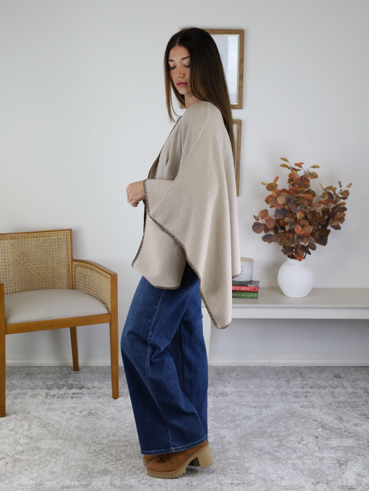 Clarisse Knit Poncho