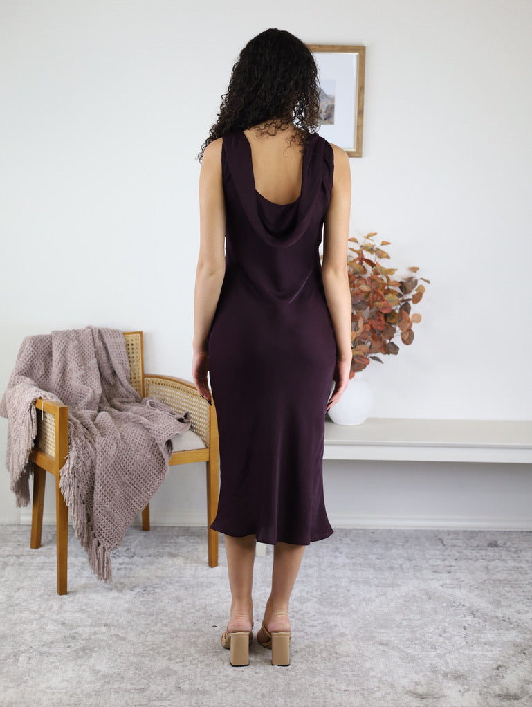 Bobbi Drape Back Midi Dress