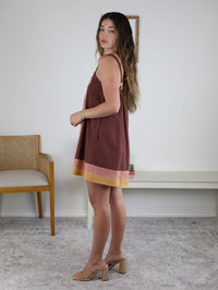 Ida Color Block Sleeveless Mini Dress