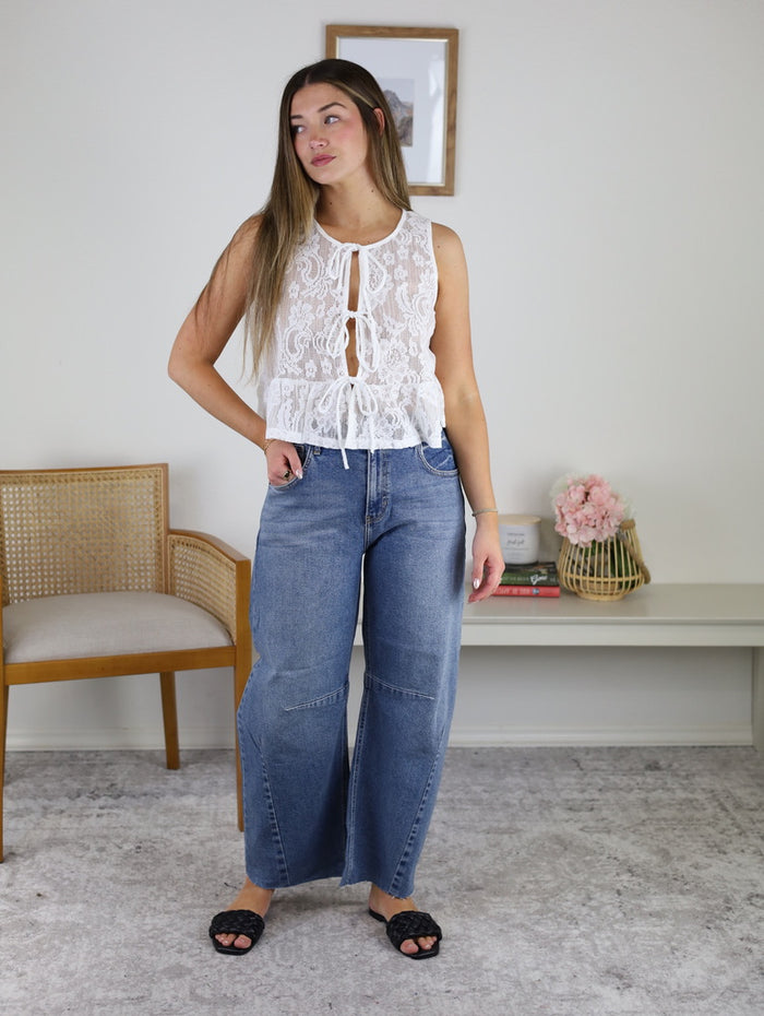 Nectar Floral Lace Top
