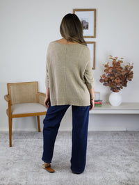 Stella Raw Seam Sweater