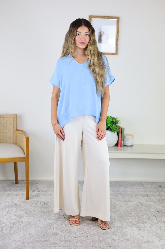 Erica Dolman Sleeve Woven Top