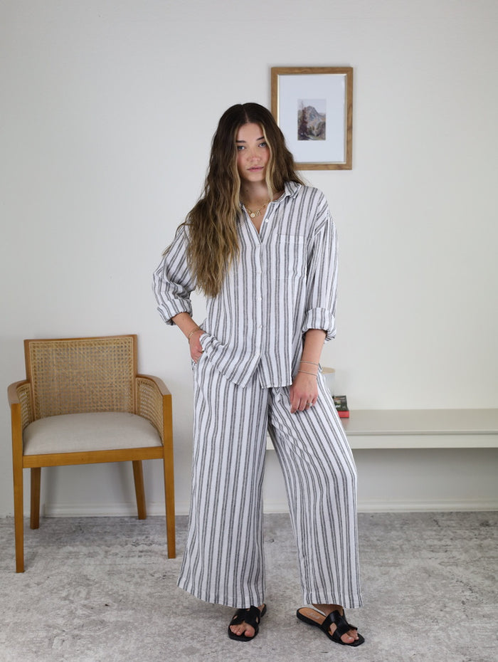 Z Supply - The Perfect Striped Pant - White