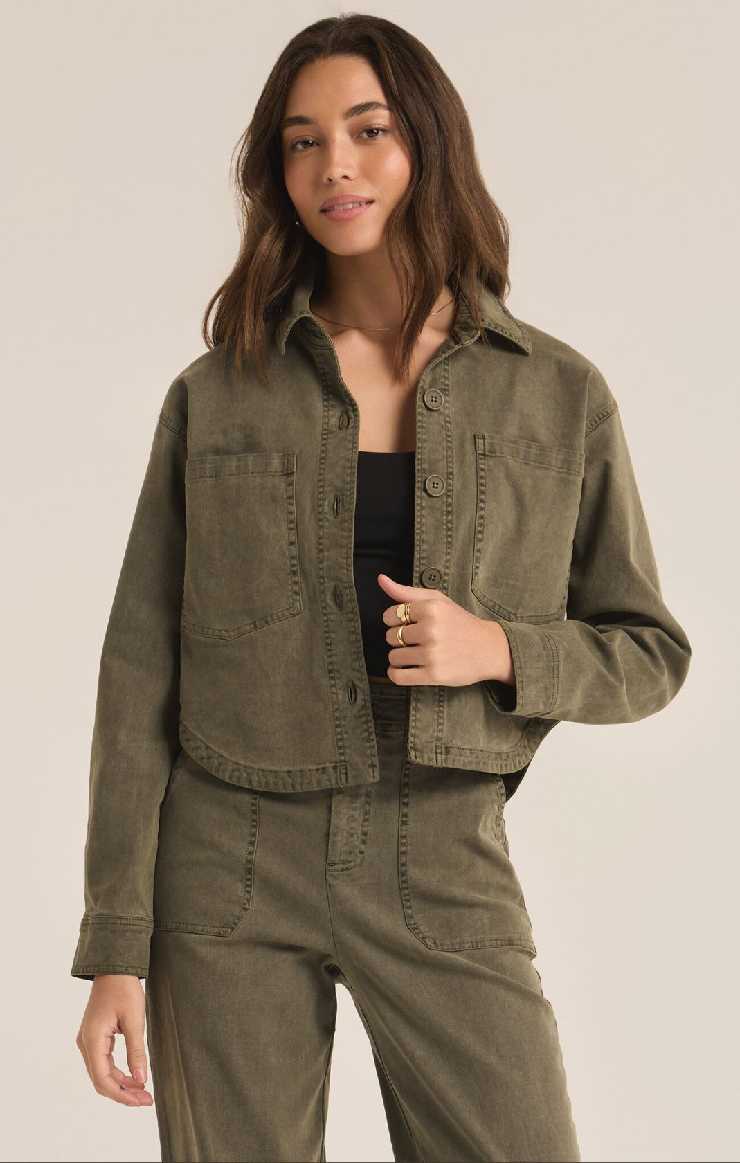 Z Supply- All Day Cropped Jacket