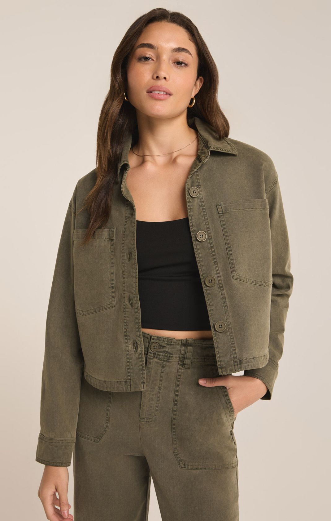 Z Supply- All Day Cropped Jacket