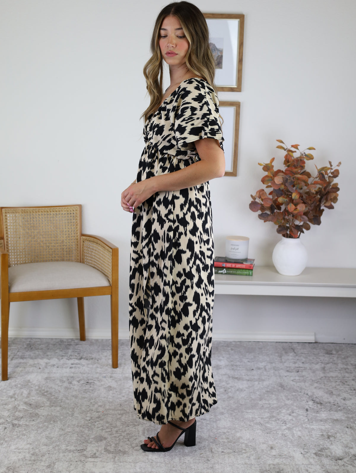 Ginger Animal Print Maxi Dress