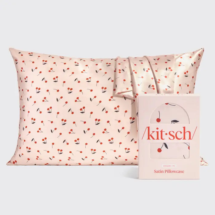 Kitsch - Cherry Satin Pillowcase