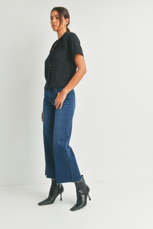 Slim Wide Leg Denim