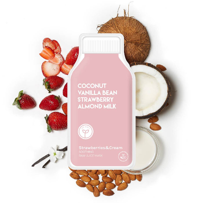 ESW Beauty - Strawberries and Cream Soothing Raw Juice Sheet Mask: With Peg Hole