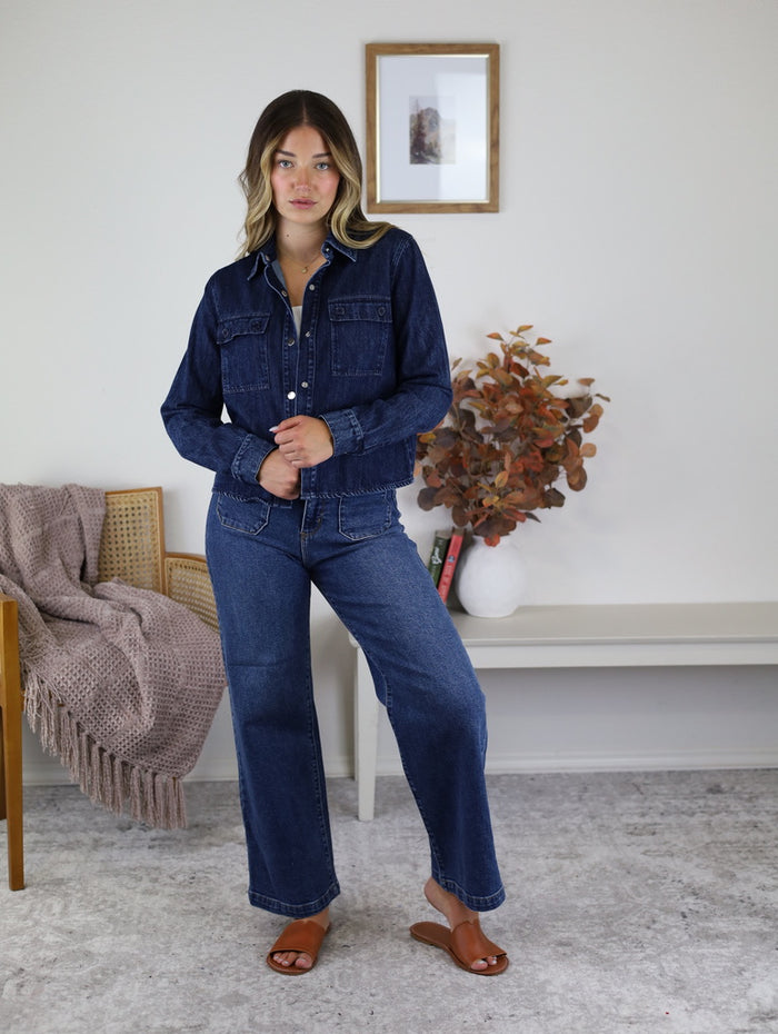 Luca Loose Fit Denim Shirt - final Sale