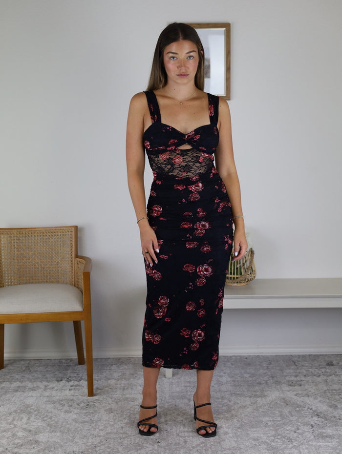 Midnight Calling Midi Dress