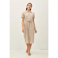 Ensley Striped Midi Dress