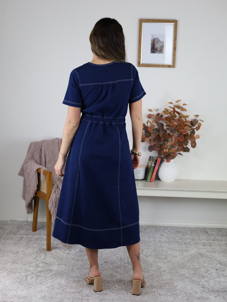 Dani Denim Delight Midi Dress