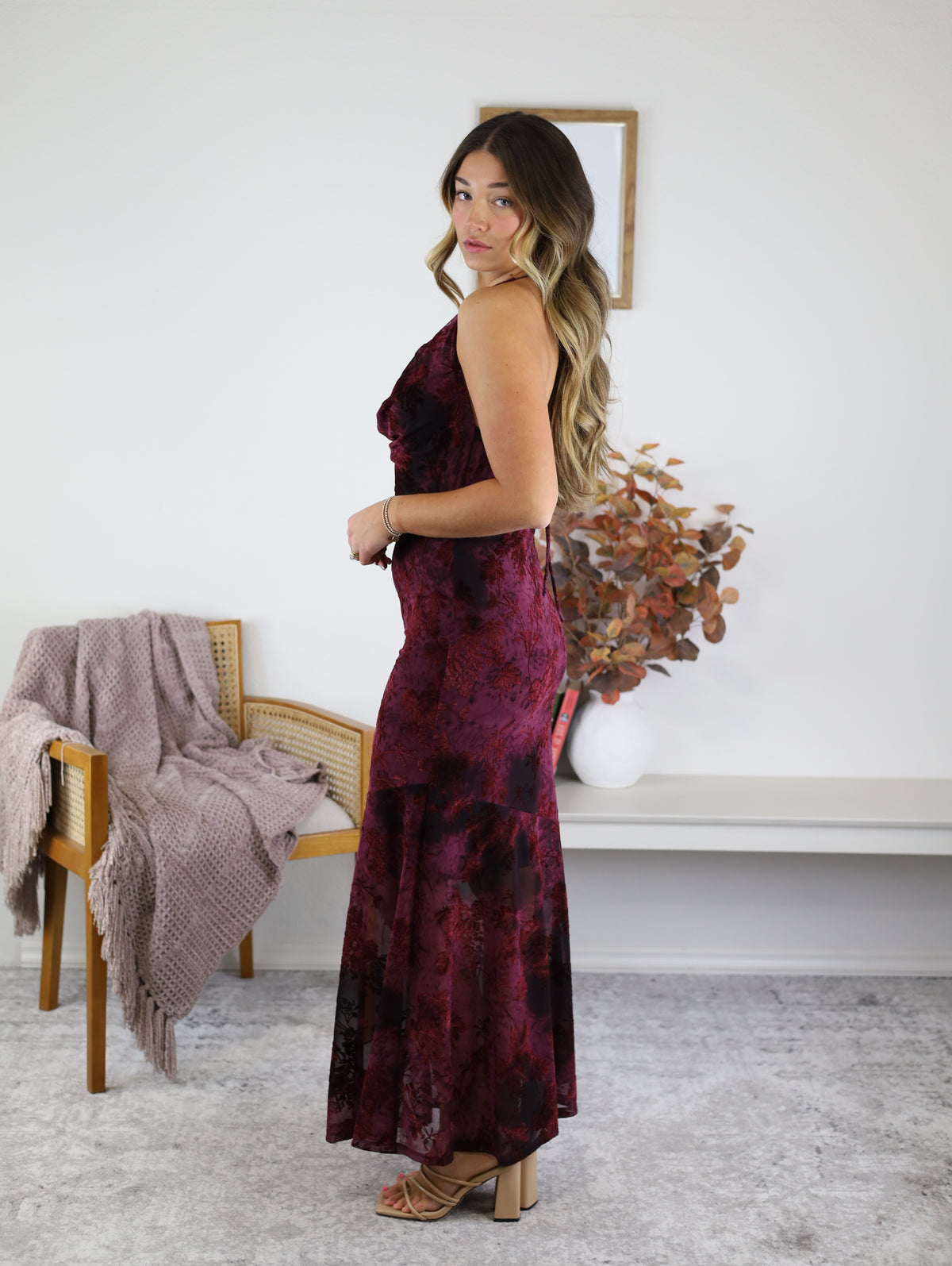 Take Me Away Halter Maxi Dress