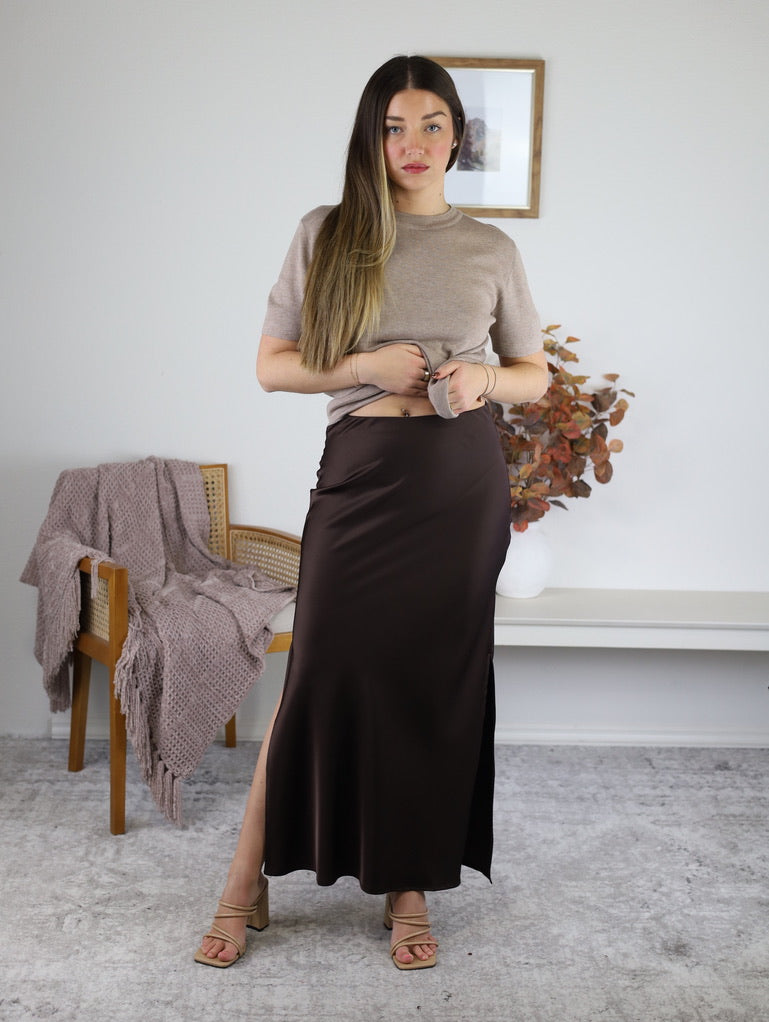 Raya Satin Maxi Skirt