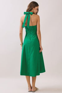 Blyth Halter Smocked Midi Dress